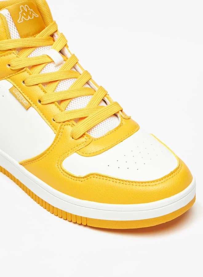 Kappa Women's Colourblock High-Top Sneakers with Lace-Up Closure