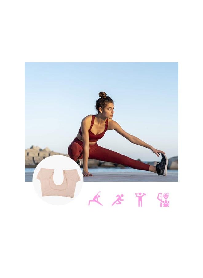 WYBOT - Sweat Guard Underwear Vest Underarm Sweat Shield Washable Sweat Pad Sweat-Absorbing Mat for Women Yellow Size M - Image 1