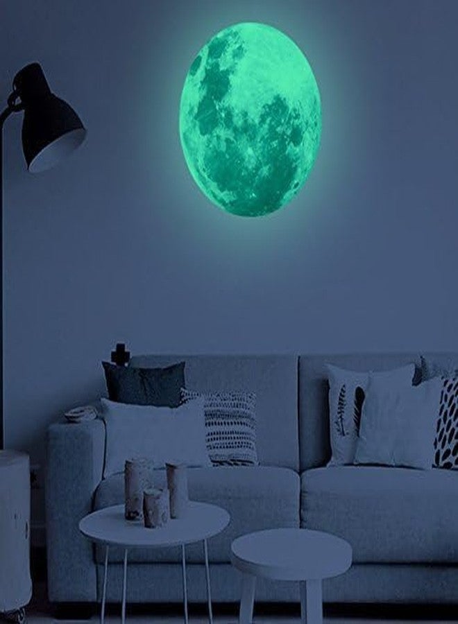 MAFOX Glow in The Dark Wall or Moon Stickers - Luminous Decal Stickers for Simulated Moon Effect at Night - Ideal Kids Decor or Adults - for Kids Boys Girls - Image 2
