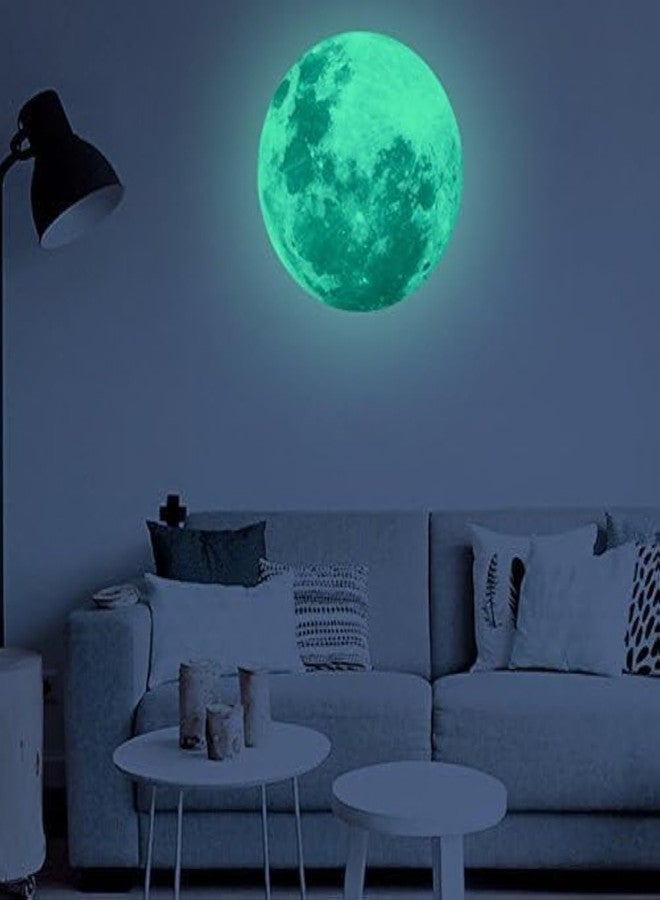 MAFOX Glow in The Dark Wall or Moon Stickers - Luminous Decal Stickers for Simulated Moon Effect at Night - Ideal Kids Decor or Adults - for Kids Boys Girls - Image 1