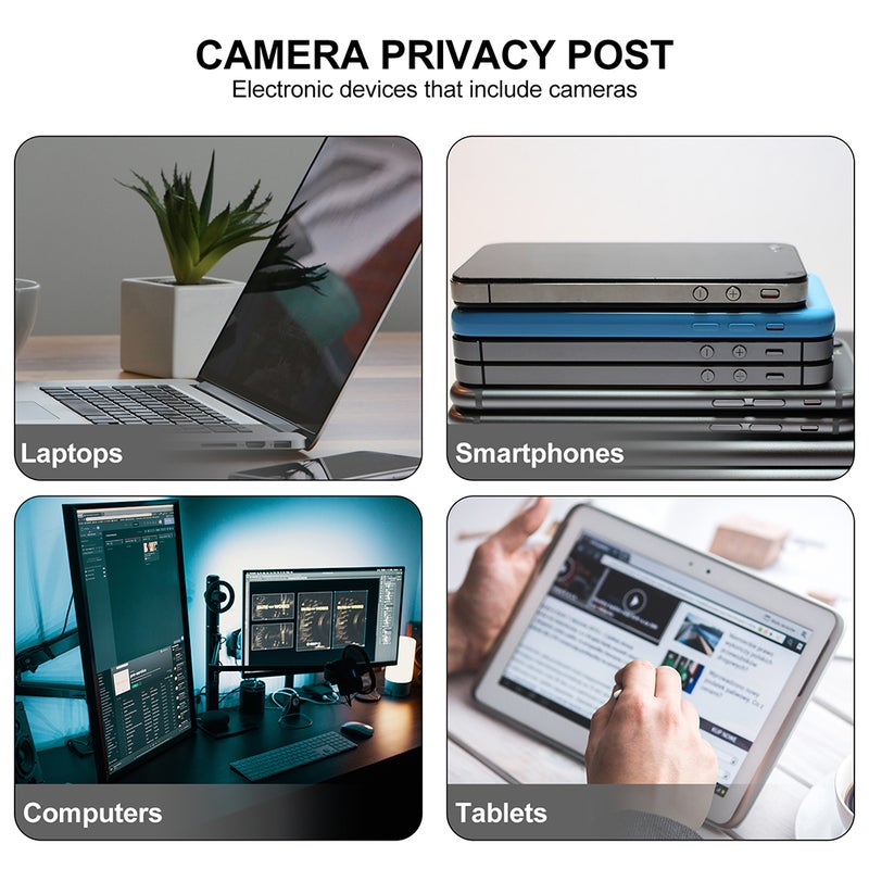 📦 غطاء كاميرا لابتوب شفاف رفيع بتصميم للحماية عدد ١٢ قطعة - Image 3