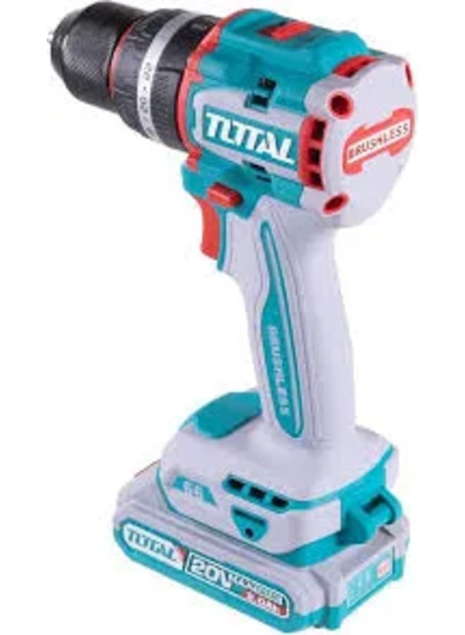 TOTAL Cordless Drill 20V 66 Newton without Battery and Charger - Image 2