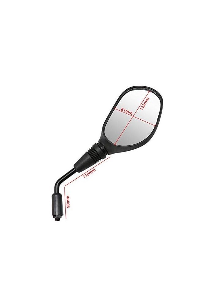 Coolboyer 1Pair Motorcycle Rear View Mirrors with 360 Degrees Adjustment - Image 5