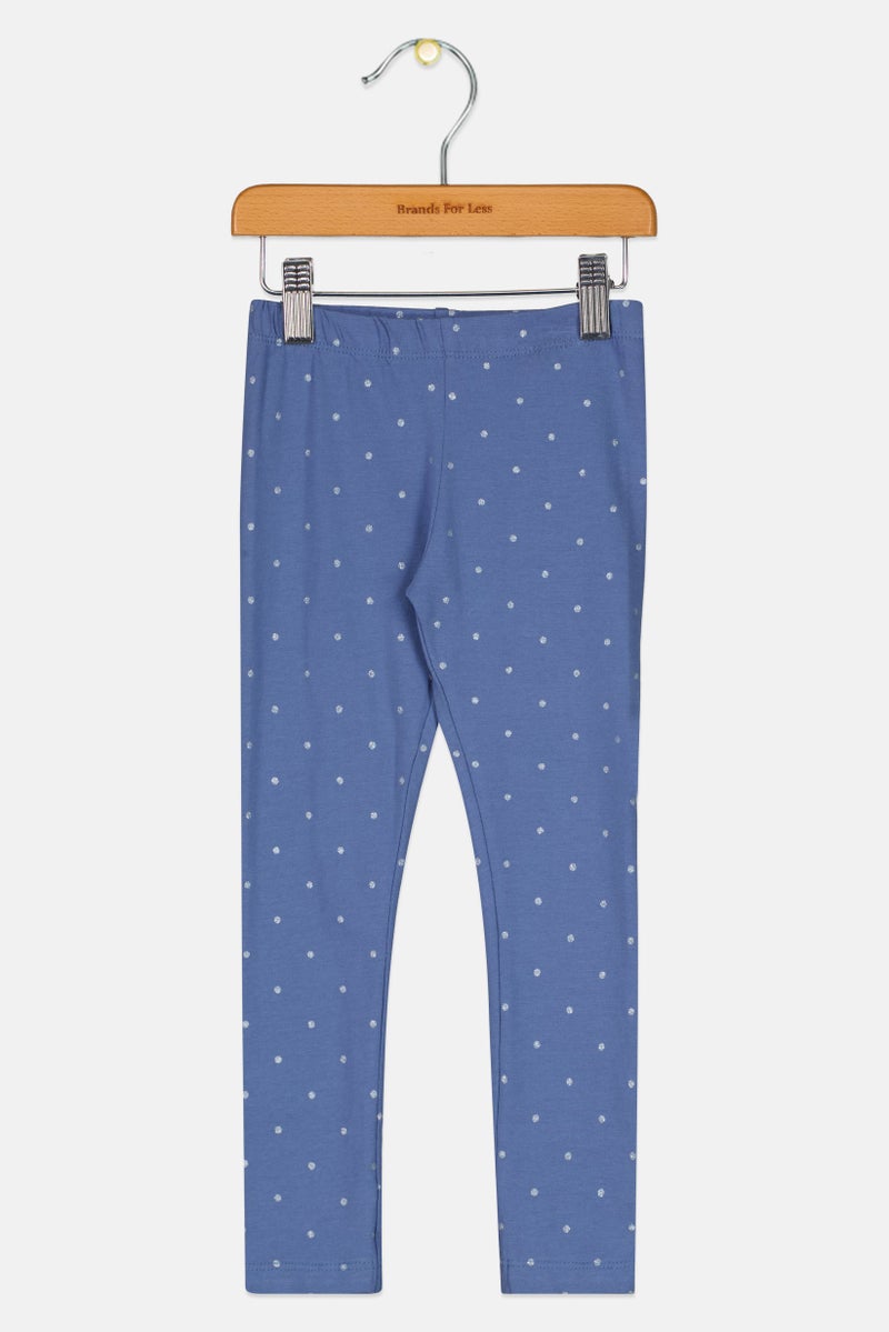 NAME IT سروال ليغينغز بنقاط بولكا للفتيات الصغيرات، أزرق رمادي - Image 1