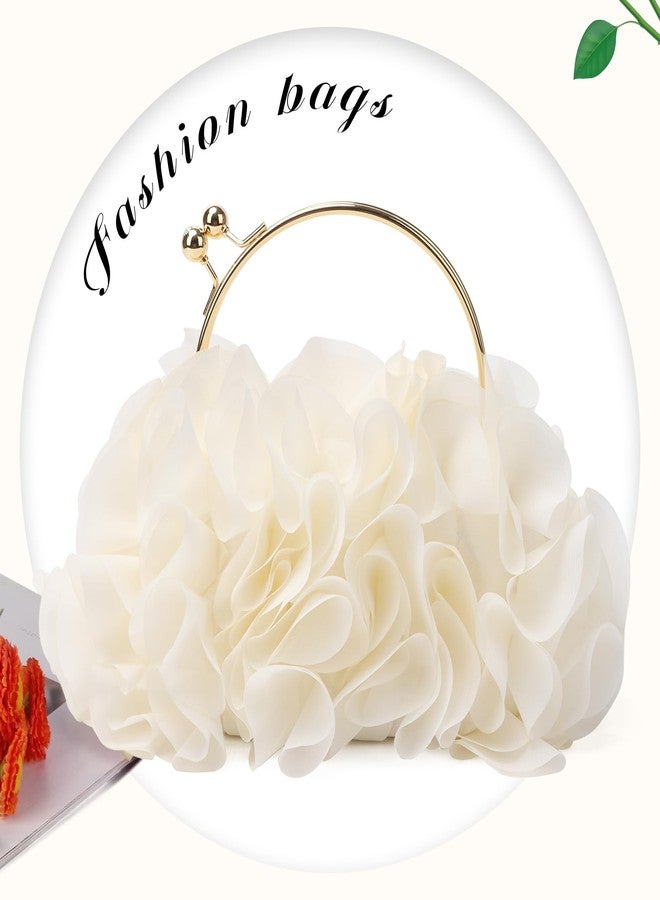 LUI SUI Floral Clutch Purses for Women Flower Evening Bag Wedding Purse Party Prom Handbags - Image 4