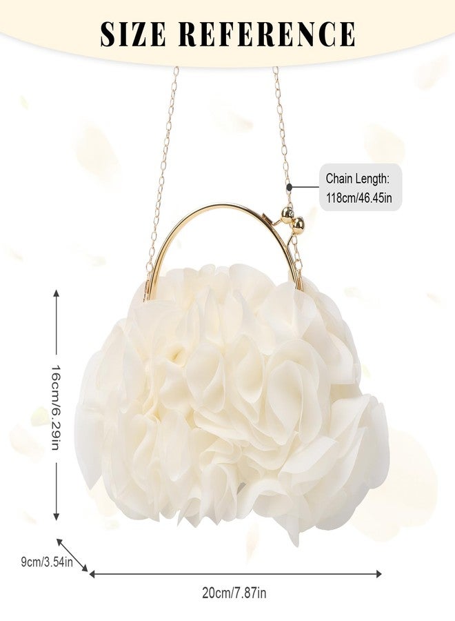 LUI SUI Floral Clutch Purses for Women Flower Evening Bag Wedding Purse Party Prom Handbags - Image 2