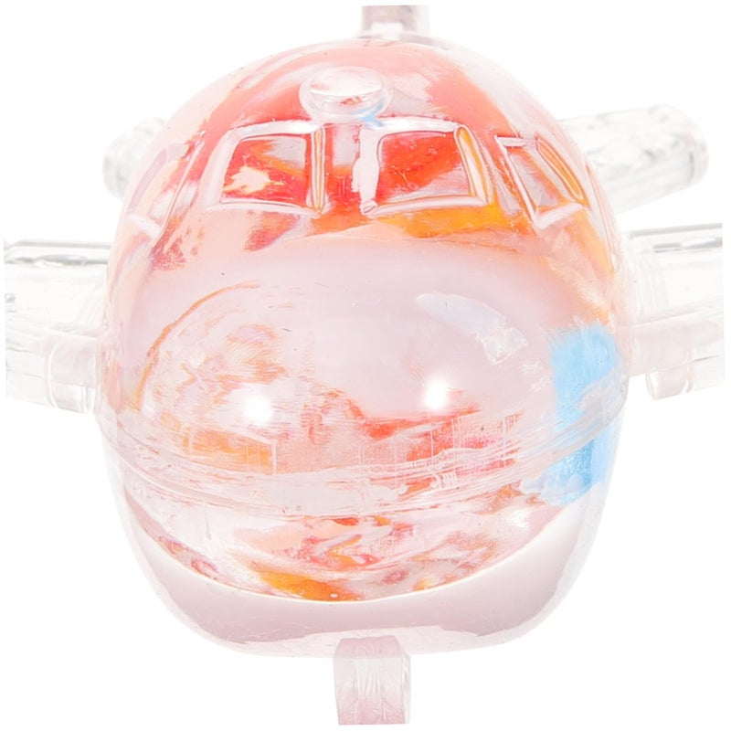 Pink Acrylic Desk Organizer Airplane Pen Holder Pencil Storage Craft Box 14x13 5cm - Image 4