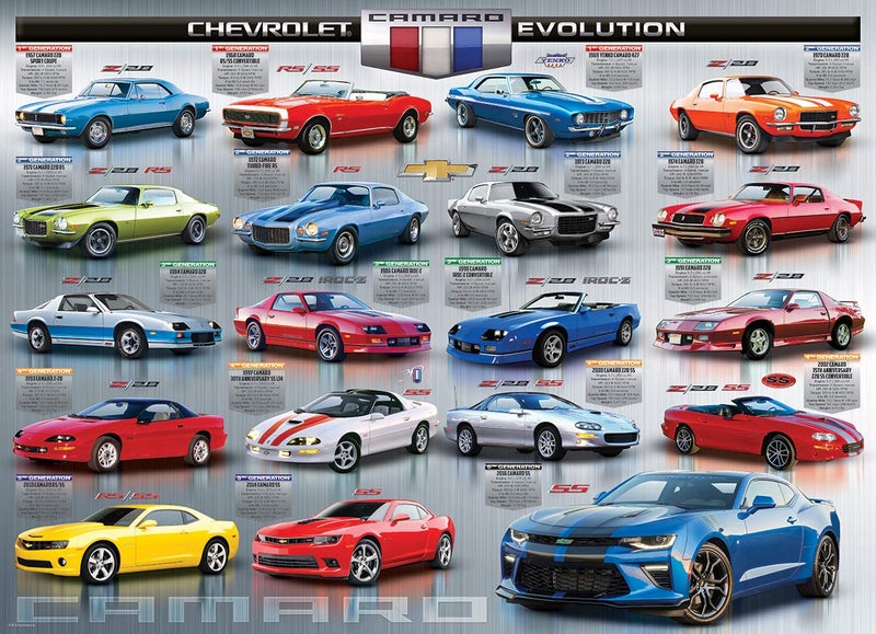 EuroGraphics Chevrolet The Camaro Evolution 1000-Piece Puzzle,108 months to 120 months - Image 2