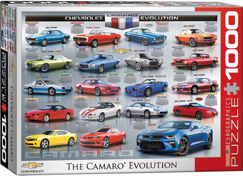 EuroGraphics Chevrolet The Camaro Evolution 1000-Piece Puzzle,108 months to 120 months - Image 1