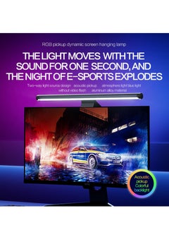 FlashHawk RGB Monitor Light Bar,Dual Light Source Adjustable Cool Mix Warm Light Color Temperature Eye Protection Anti-Glare USB Reading Light Touch Control for Home Office PC Computer  - Image 4