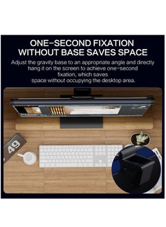 FlashHawk RGB Monitor Light Bar,Dual Light Source Adjustable Cool Mix Warm Light Color Temperature Eye Protection Anti-Glare USB Reading Light Touch Control for Home Office PC Computer  - Image 5