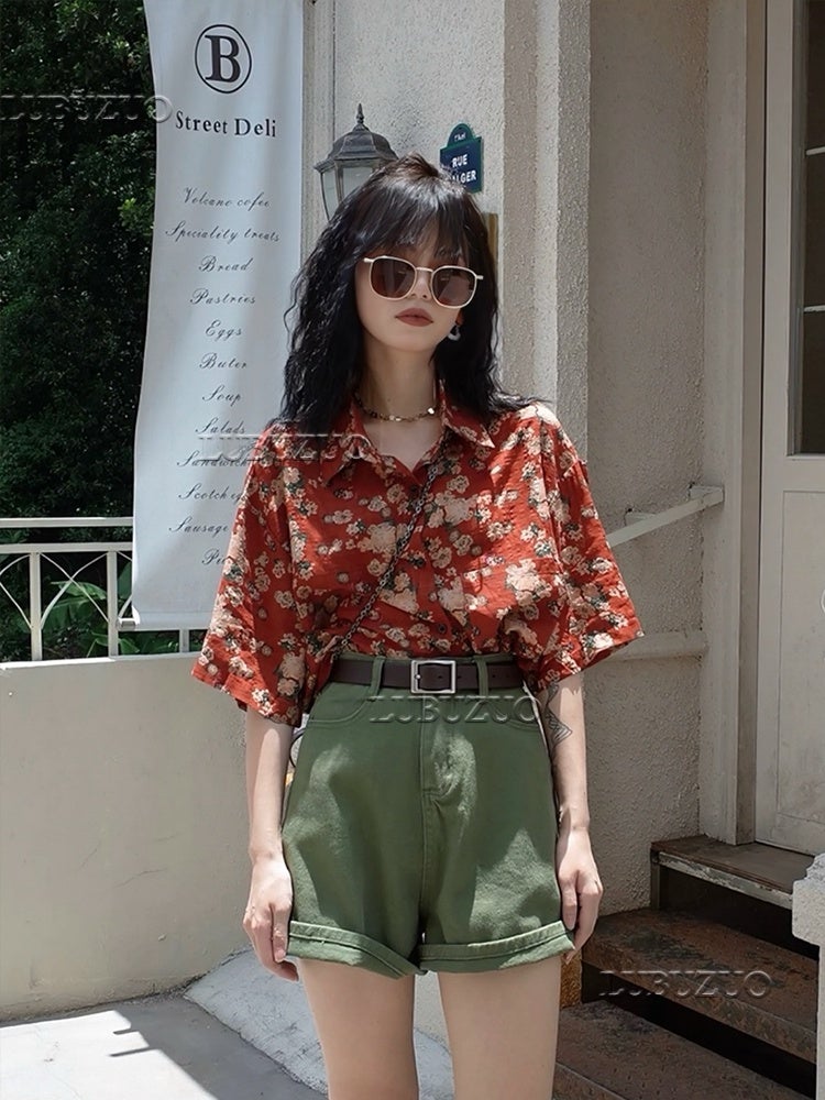 Lu Buzuo's best friend dress retro shirt, female niche annual meeting performance clothing, returning to the 80s and 90s Hong Kong style disco - Image 2