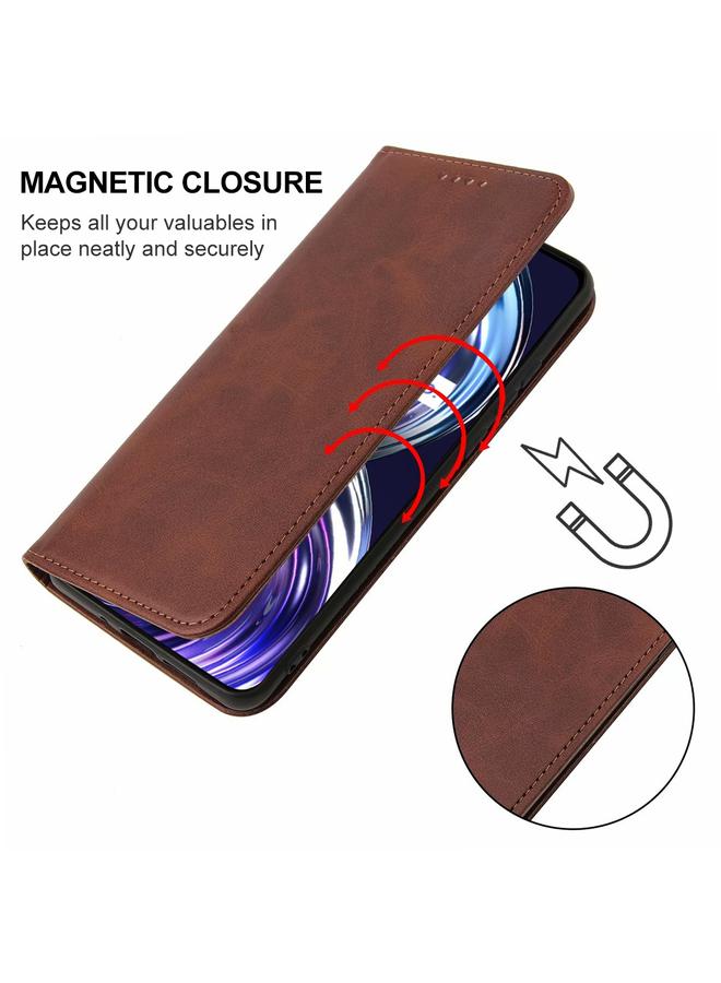 S-TOP Case For Realme 8i Magnetic Closure Leather Phone Case - Image 5