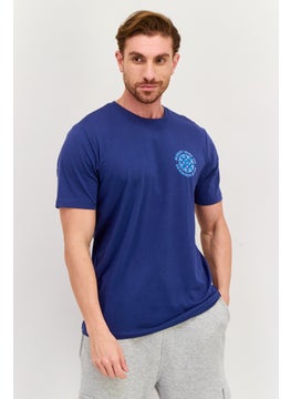 Hurley Men Sportswear Fit Short Sleeves Outdoor T-Shirt, Blue  - Image 1