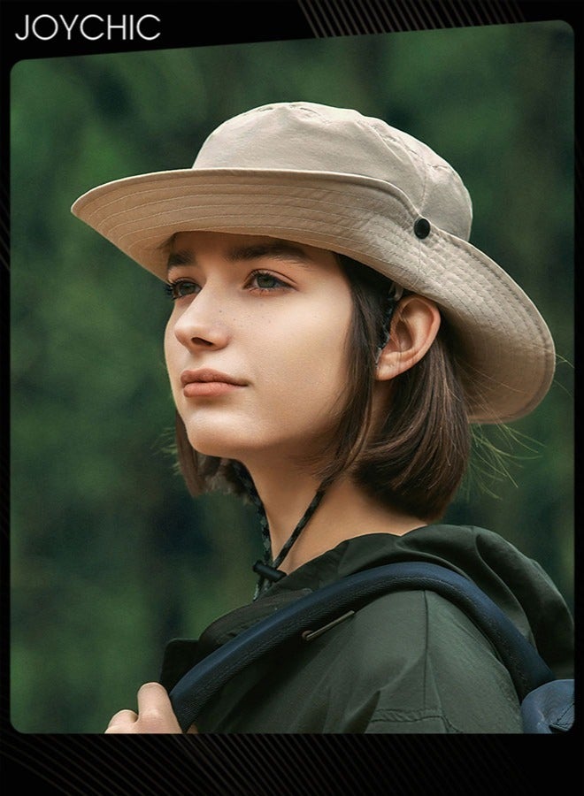 Joychic Fisherman's Hat Spring and Summer Women and Men Outdoor Fishing Shade Anti-UV Sunscreen Hat Breathable and Water-Repellent for Camping Climbing - Image 1