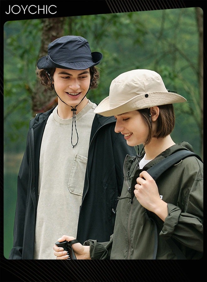 Joychic Fisherman's Hat Spring and Summer Women and Men Outdoor Fishing Shade Anti-UV Sunscreen Hat Breathable and Water-Repellent for Camping Climbing - Image 3