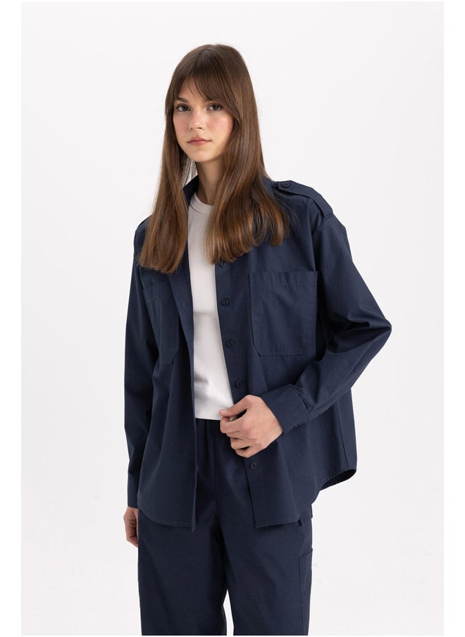 DeFacto Woman Relax Fit Woven Long Sleeve Tunic  - Image 2