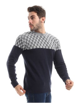 Caesar Wool Mens Pullover With Multi Design  - Image 2