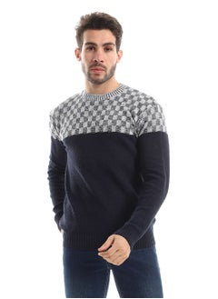 Caesar Wool Mens Pullover With Multi Design  - Image 1