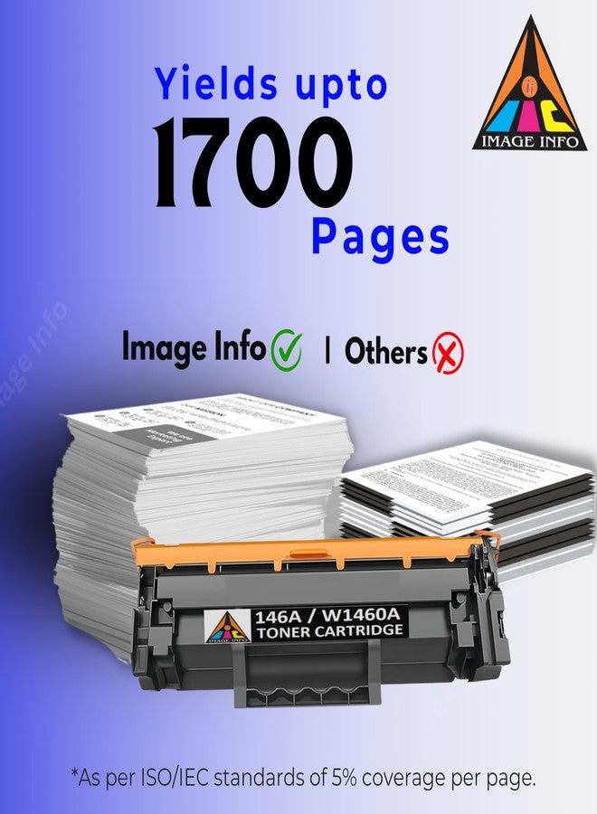 IIC IMAGE INFO ImageInfo 146A Toner Cartridge Suitable for HP 146A W1460A Toner Cartridges Work for HP Laserjet Pro MFP 3104fdw 3104fdn 3004dw 3003dn Printers - Image 5