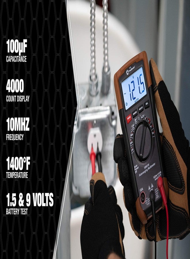 Southwire 10041N Auto Multimeter;Black/Brown - Image 4