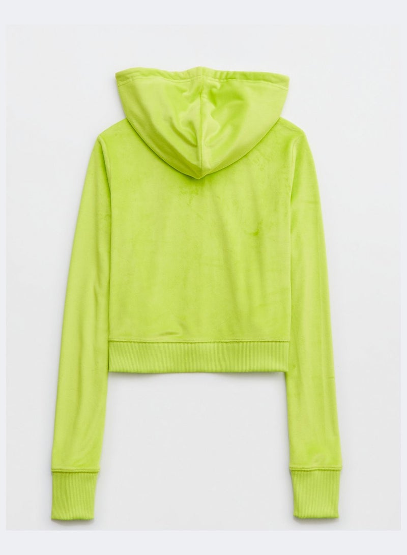 Aerie Velour Drawstring Hoodie - Image 5
