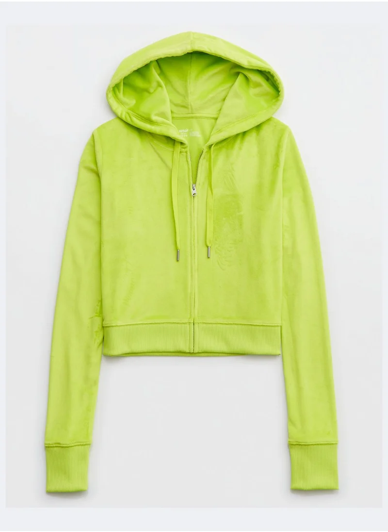 Aerie Velour Drawstring Hoodie