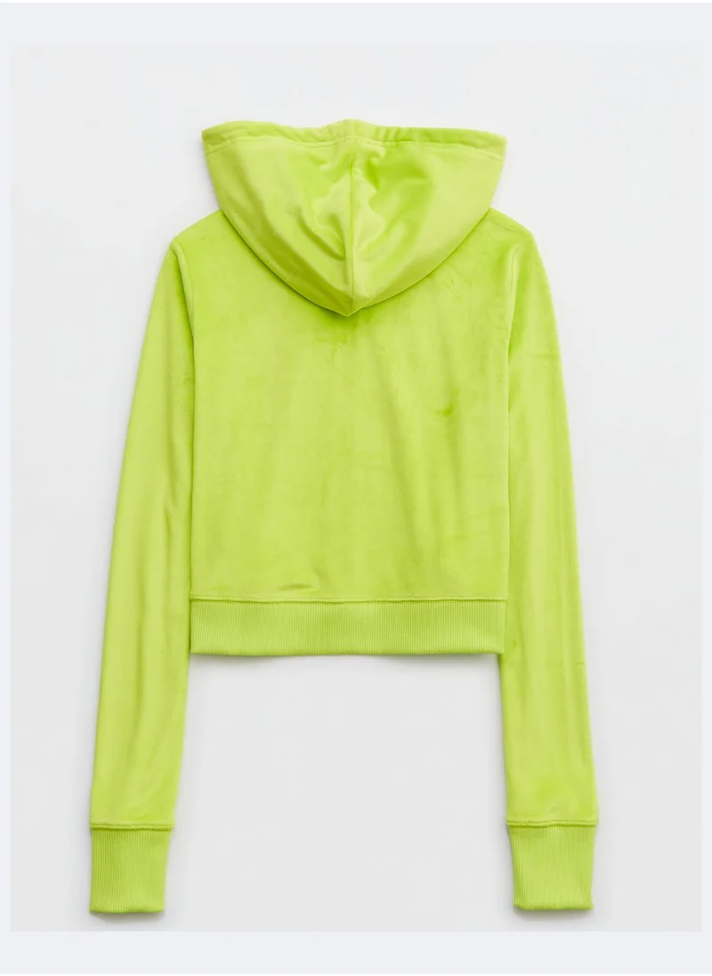 Aerie Velour Drawstring Hoodie