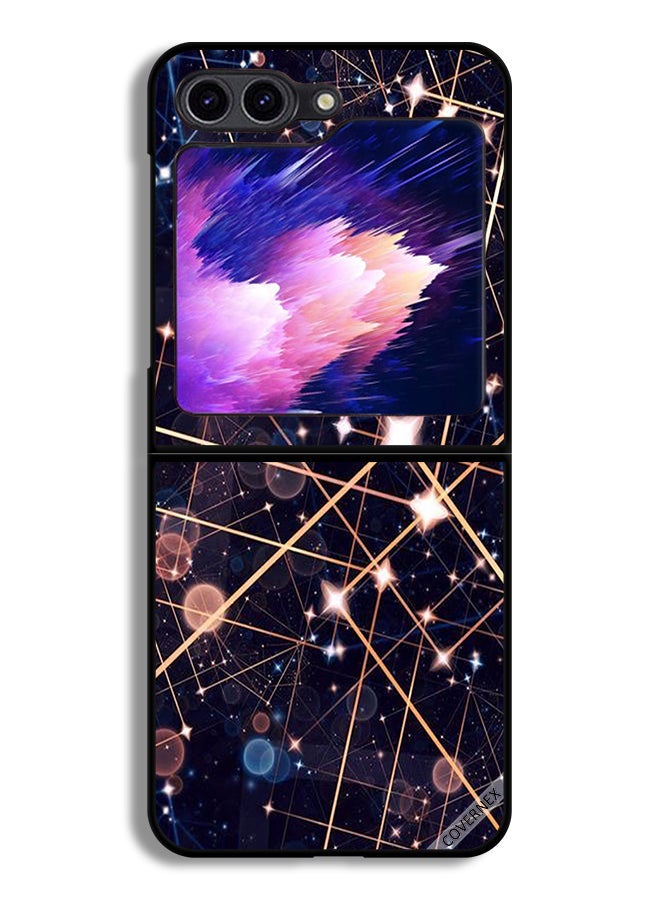 Covernex Samsung Galaxy Z Flip6 Protective Case Cover Pattern Of Lighting Curves - Image 1