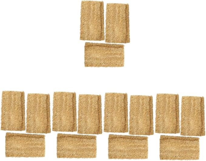 Natural Loofah Sponge Scrubber Pads 5 Pack For Non Stick Cookware Dishes Bathroom Multi Use Cleaning - Image 1
