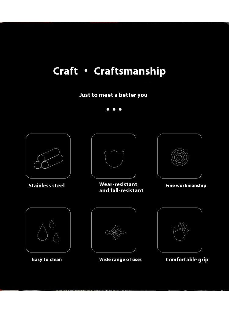 Bluejw 7-Piece Kitchen Utensils Multifunctional Stainless Steel Kitchenware With Holder Stand Ceramic Handle Gift For Cooking - Image 4