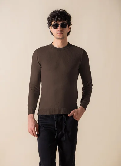SHAPES KNITTED SLIM SWEATER