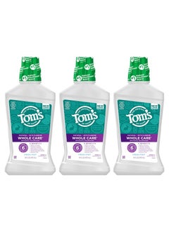 Tom's of Maine Tom's Of Maine Whole Care Natural Fluoride Mouthwash, Fresh Mint, 16 Oz (Pack of 3) (Packaging May Vary)  - Image 1