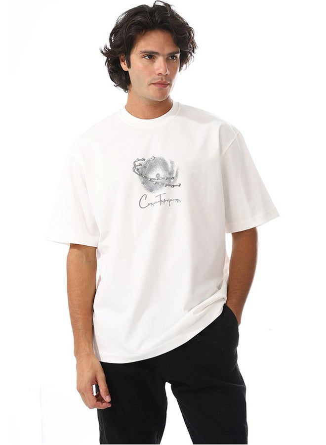 WHITE RABBIT Oversized Printed Cotton T-Shirt - Image 1