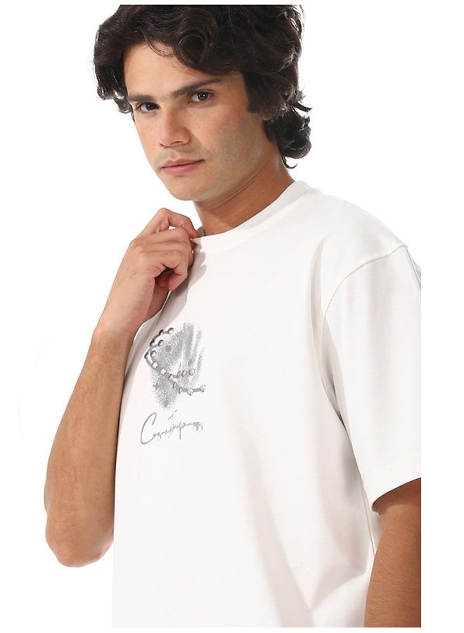 WHITE RABBIT Oversized Printed Cotton T-Shirt - Image 4