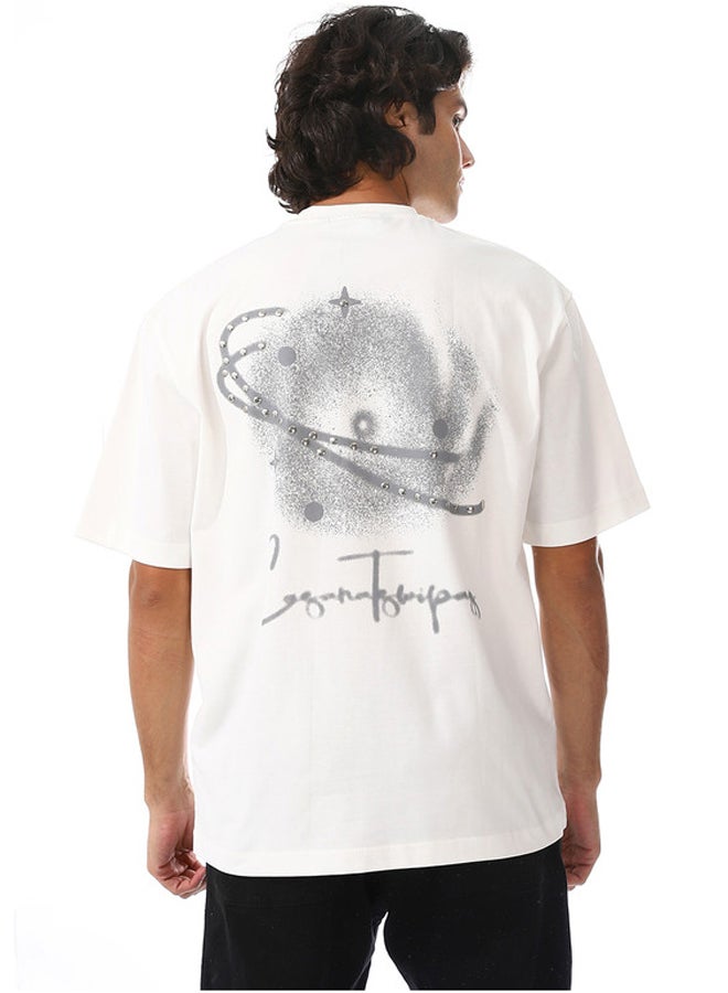 WHITE RABBIT Oversized Printed Cotton T-Shirt - Image 3