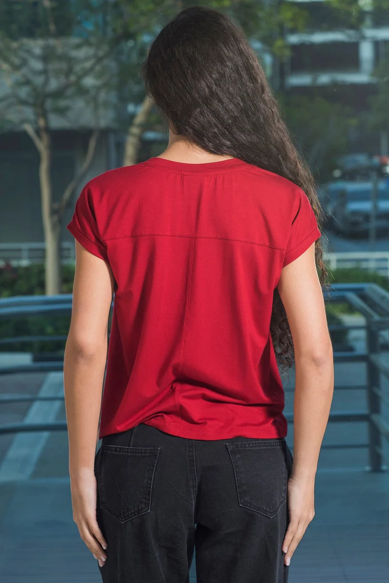 Virgio Viscose Stretch Party Wear Embellished Tops for Women