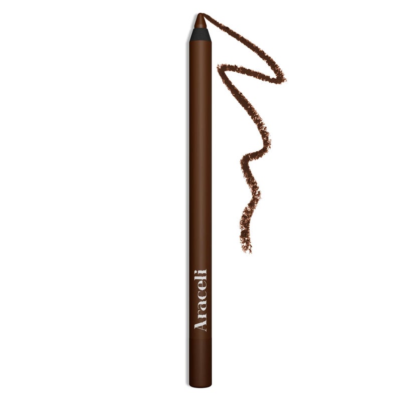 Araceli Beauty Gel Pencil Eyeliner - Water Resistant, Long-Lasting, Smudge-Proof Creamy Formula for Precision Lining - Hypoallergenic, Bold Eyeliner Gel Pencil - Safe for Sensitive Eyes (Chocolate) - Image 1