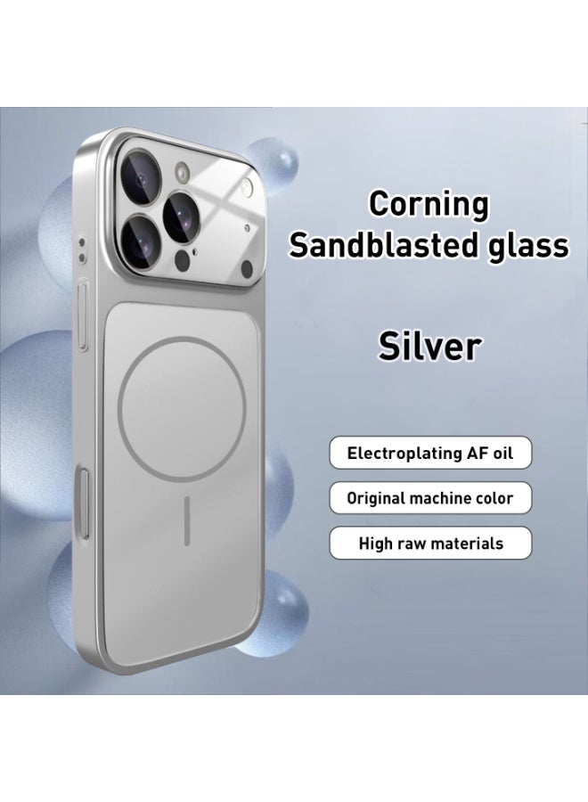 DUSALA Luxury Magnetic Glass Case for iPhone 17 Pro Max –Wireless Compatible, Anti-Fingerprint, Shockproof & Oil-Resistant Frosted Back Cover - Image 2