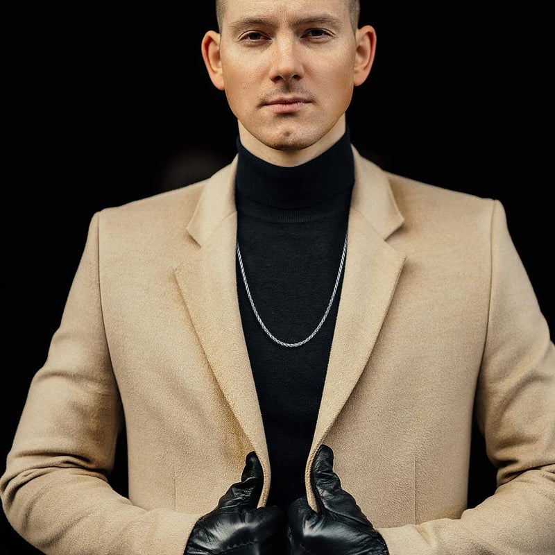 PDTJMTG 925 Sterling Silver Rope Chain 1.5MM, 2MM, 3MM, 3.5MM Diamond Cut Braided Rope Twist Link Chain Necklace Clasp for Men Women 18, 20, 22, 24, 26 Inch (1.5mm, 26 Inches) - Image 3