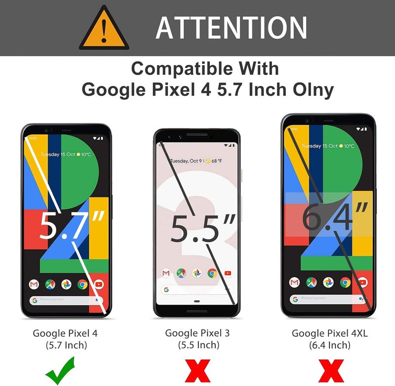 Omoton [4 Pack Screen Protector for Google Pixel 4 (5.7 Inch), Tempered Glass/Scratch Resistant/Only Cover Display Area - Image 2