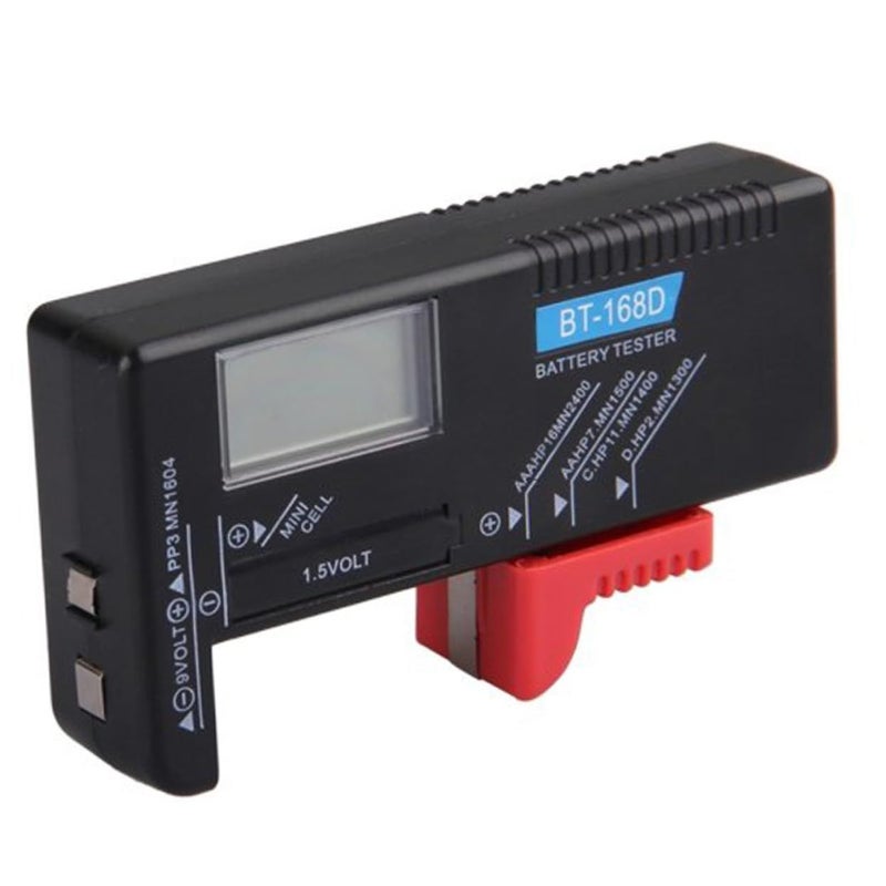 9V Digital LCD Battery Tester Checker Black For AA AAA Batteries Accurate Voltage - Image 2