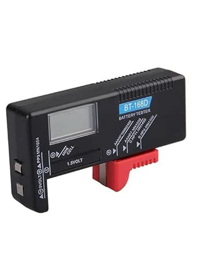 9V Digital LCD Battery Tester Checker Black For AA AAA Batteries Accurate Voltage - Image 1