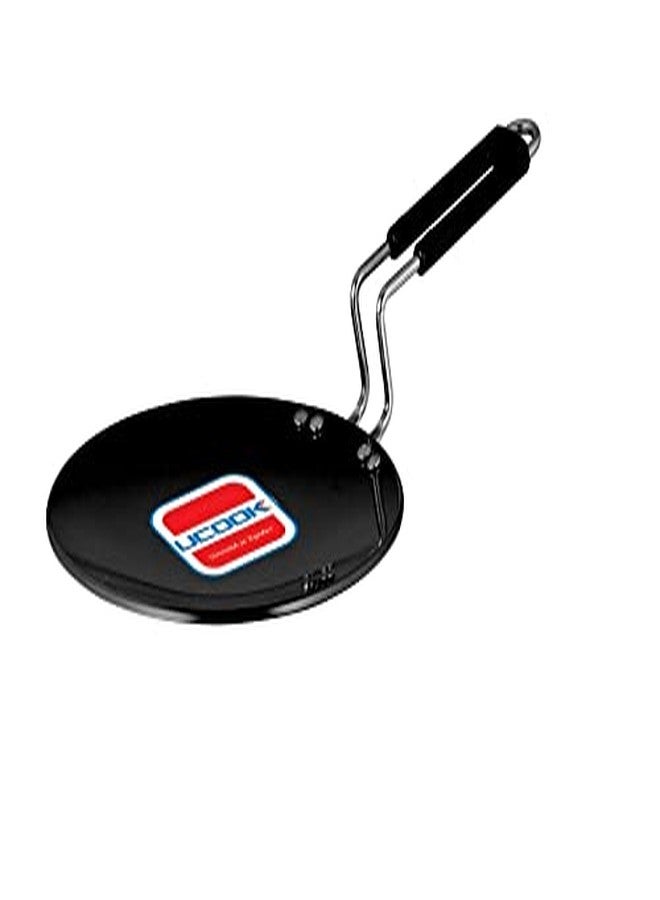 UCOOK by United Ekta Group Hard Anodised Induction Concave Tawa 220 mm, Black - Image 1