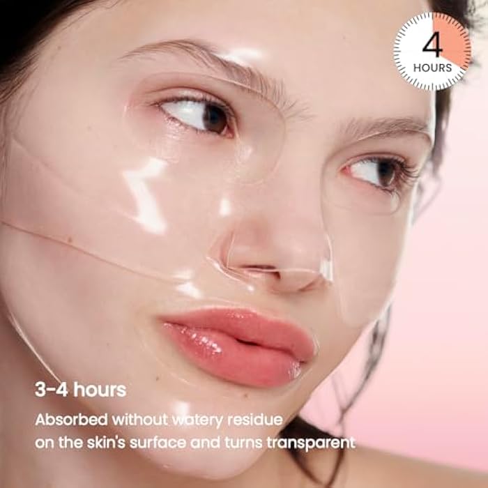 BIODANCE Bio-Collagen Real Deep Mask, Hydrating Overnight Hydrogel Mask, Pore Minimizing, Elasticity, Plumping Improvement, Korean Skincare, Stocking Stuffers for Teen Girls | 1.19oz(34g) x 4ea - Image 4