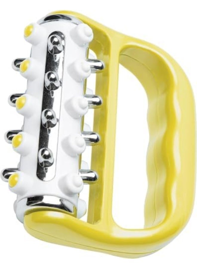 Myofascial Release Cellulite Massager (Yellow), Fascia Release Lymphatic Drainage Massage Roller for Personal Use, Handheld Deep Tissue Massage Therapy Tool for Men & Women - Image 1