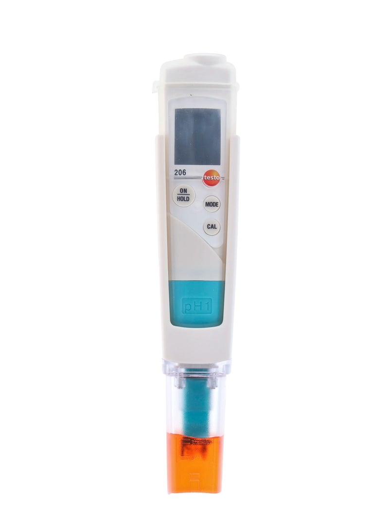 Testo 206-pH1 Digital pH Meter Starter Set (0563 2065) – Waterproof Liquid Tester Kit with Calibration Bottles & Case - Image 1