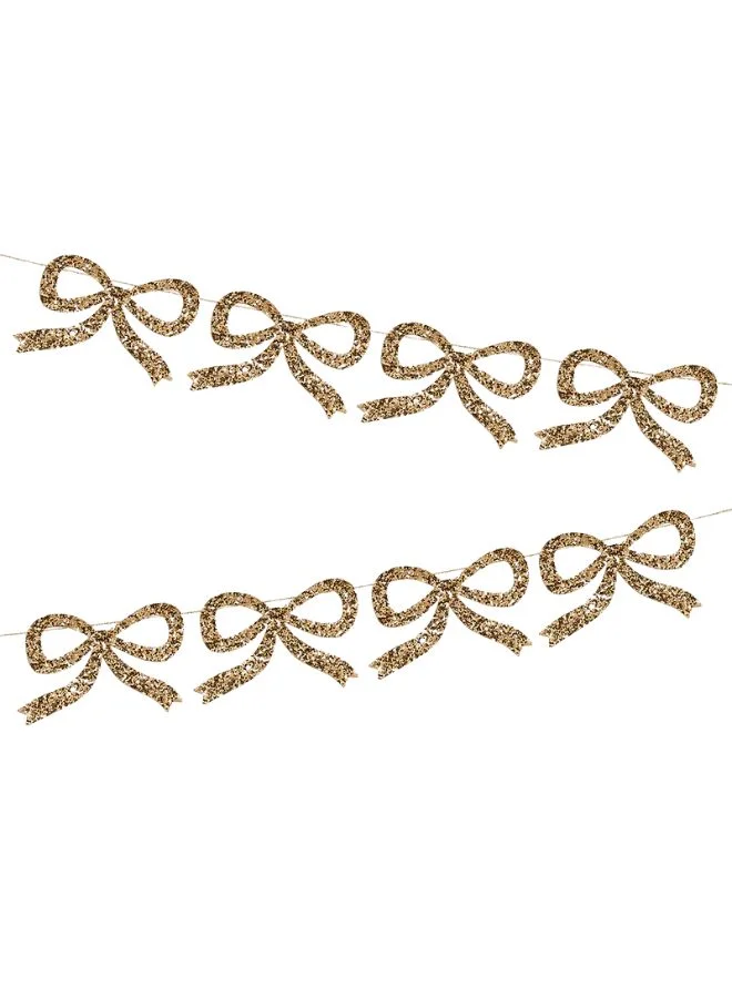 Meri Meri Eco Glitter Bow Garland
