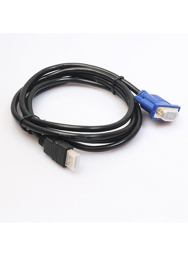 HDMI Gold Male To VGA HD Male 15Pin Adapter 1080P Converter Cable 6FT - Image 3