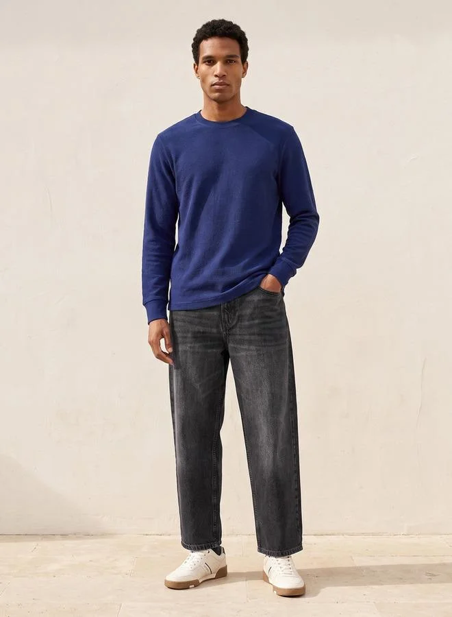 Splash FAV GREY Denim Baggy Fit Jeans for Men | Best Price UAE
